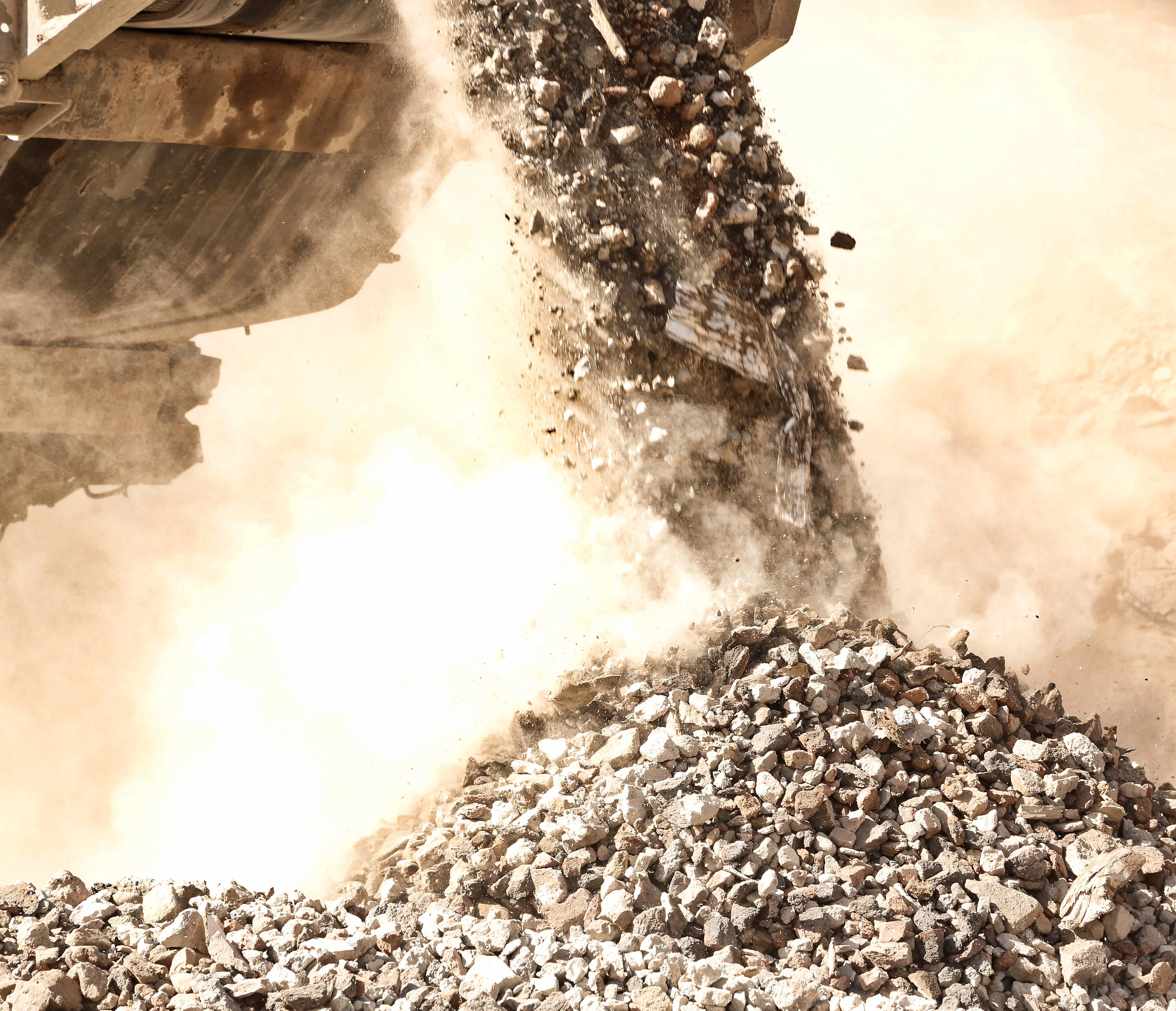 Recyling Rocks close up