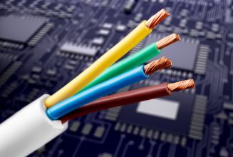 peeled electric cables